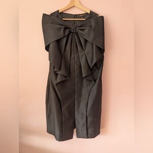EUC Yaly Couture Black Bow Dress Size XL